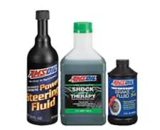 AMSOIL power steering, shock and brake fluids